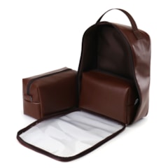 Necessaire Cristal Trio Marrom Cacau