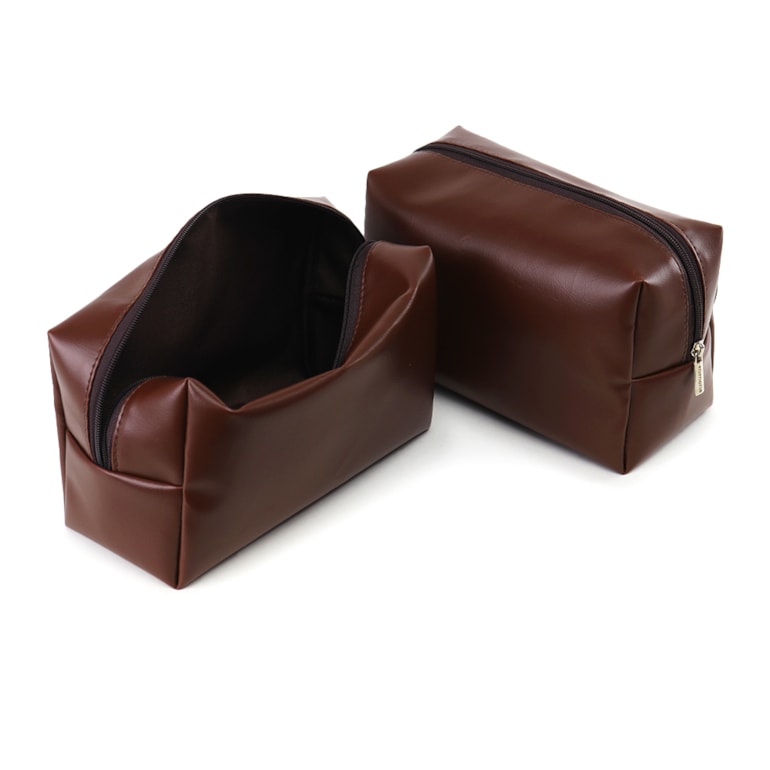 Necessaire Cristal Trio Marrom Cacau