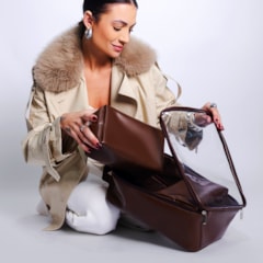Necessaire Cristal Trio Marrom Cacau