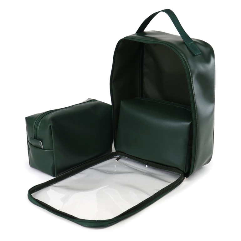 Necessaire Cristal Trio Verde Oliva