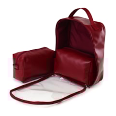 Necessaire Cristal Trio Vermelho Cereja