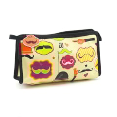 Necessaire de Bolsa com Zíper Bigode