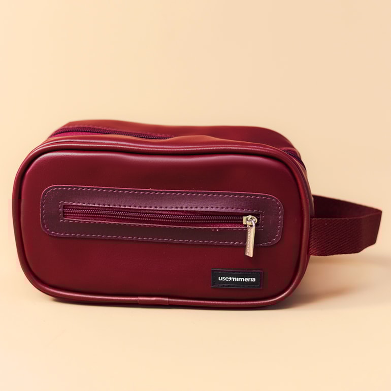 Necessaire de Viagem com Alça Vermelho Cereja