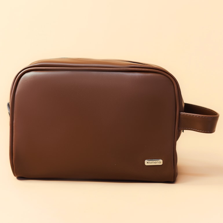 Necessaire Essential Grande Marrom Cacau