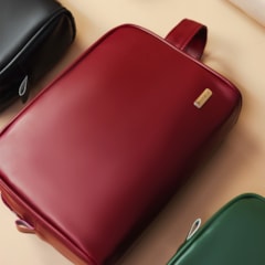 Necessaire Essential Grande Vermelho Cereja