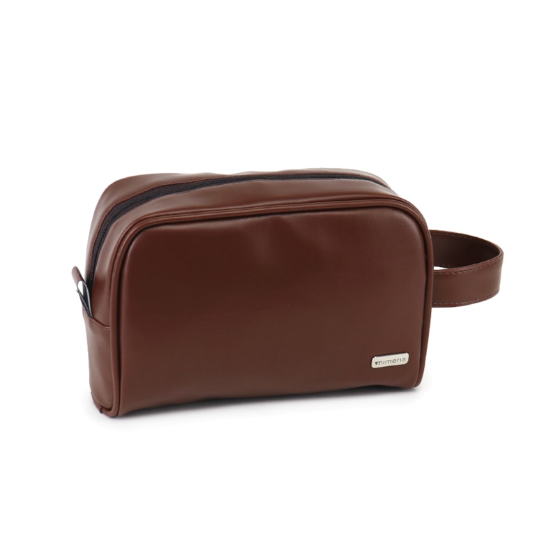 Necessaire Essential Pequena Marrom Cacau