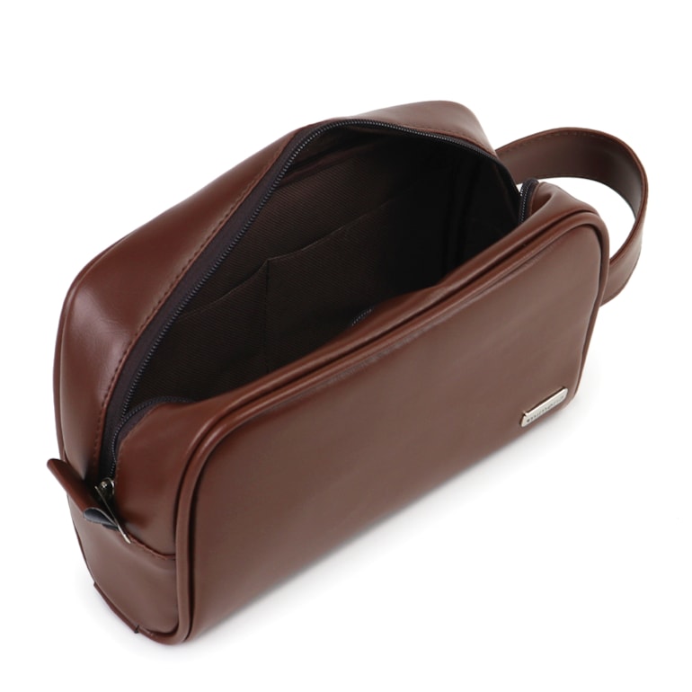 Necessaire Essential Pequena Marrom Cacau