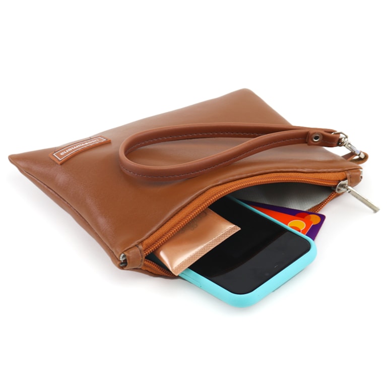 Necessaire Flat Caramelo