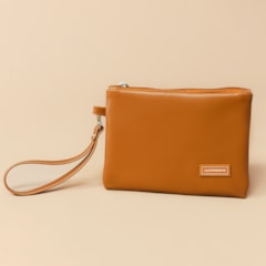 Necessaire Flat Caramelo