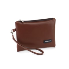 Necessaire Flat Marrom Cacau