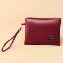 Necessaire Flat Vermelho Cereja