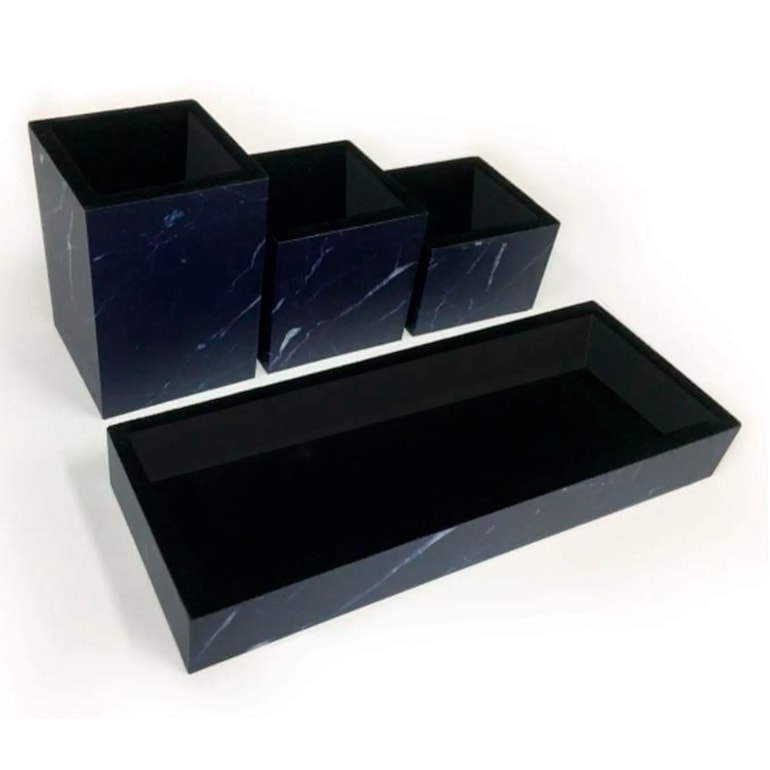 Organizador de Mesa Slim Mámore  Azul