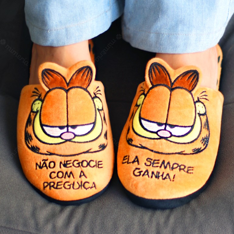 Pantufa Chinelo 3D Garfield