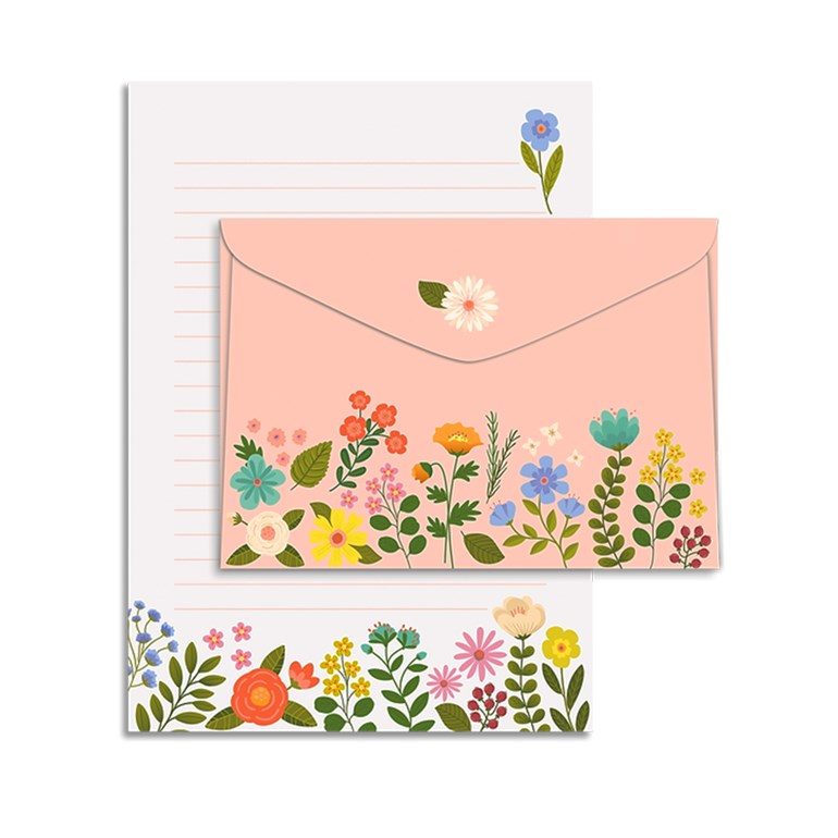 Papel de Carta Flores