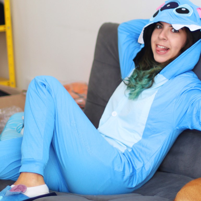 Pijama Kigurumi Verão Stitch Pijama Kigurumi:PP
