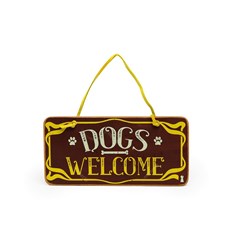 Placa de Porta Dogs Welcome