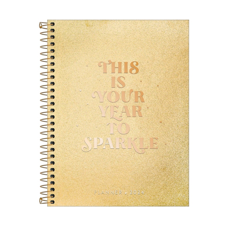 Planner 2024 Semanal Shine Dourado