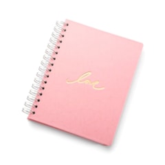 Planner Permanente Wire-o Pink Stone Love