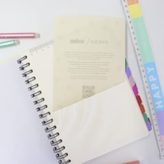Planner Permanente Wire-O Semanal Notas A5 Melissa Favo de Abelhas