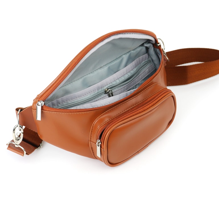 Pochete com Bolso Caramelo