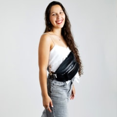 Pochete com Bolso Preta