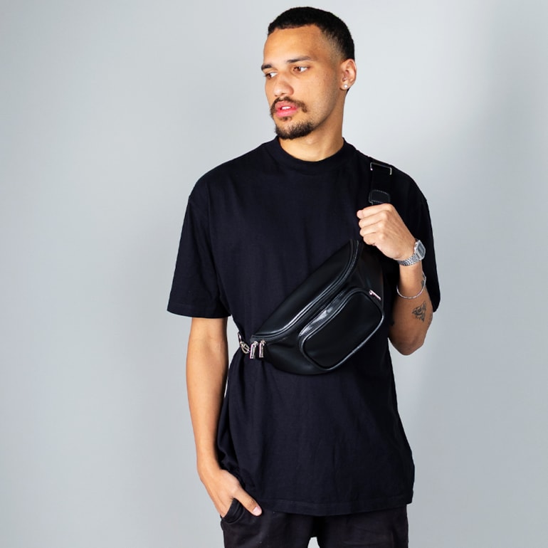 Pochete com Bolso Preta