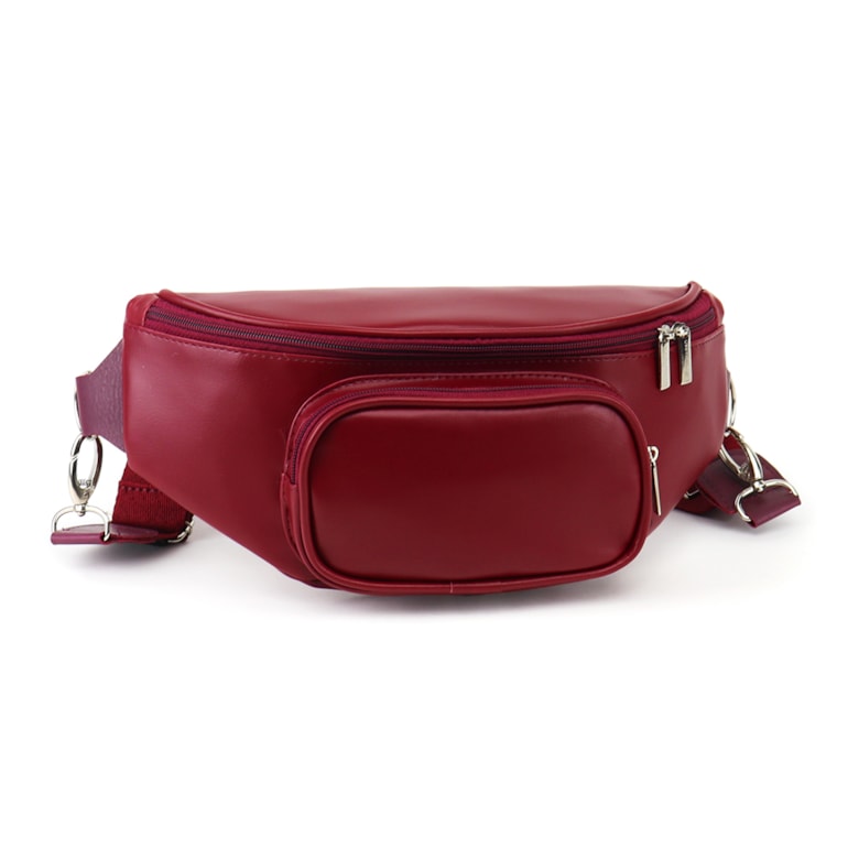 Pochete com Bolso Vermelho Cereja