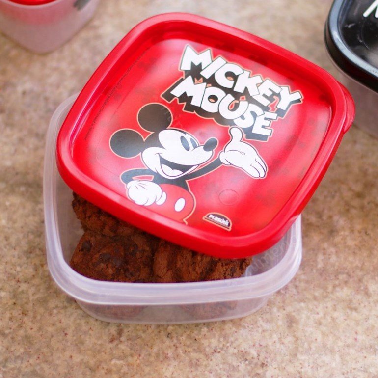 Pote Quadrado Mickey Mouse 580 ml