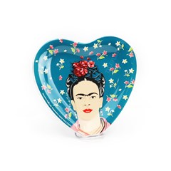 Prato Coração Frida Kahlo Verde Médio