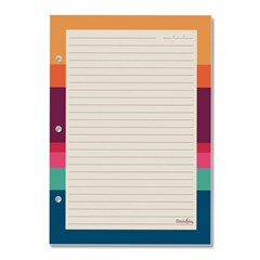 Refil Decorado para Caderno e Planner Argolado Fichário Reciclar