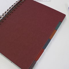 Refil Divisórias Caderno Folhas Removíveis Kraft Coloridas