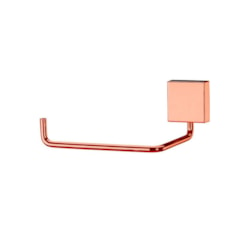 Suporte para Papel Higiênico de Parede em Aço Cromado Rose Gold